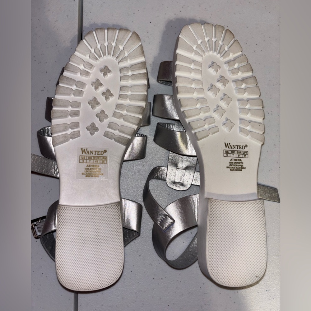 Wanted Silver Strappy Sandals - Picture 5 of 6